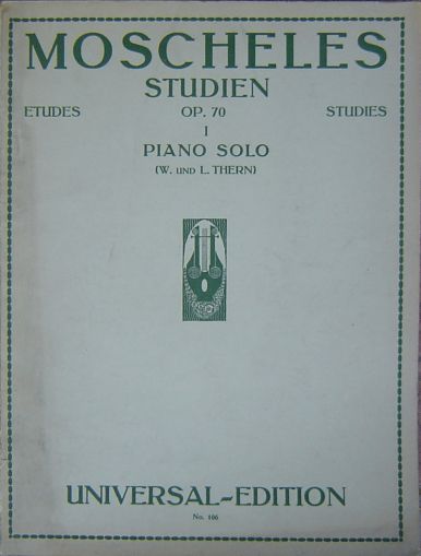 Moscheles Studies for piano Band I and II