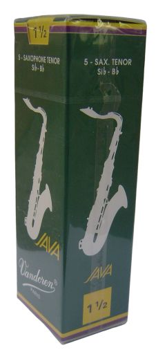 Vandoren Java reeds for Tenor saxophon size 1 1/2 - box