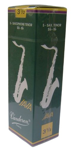 Vandoren Java reeds for Tenor saxophon size 3 1/2 - box