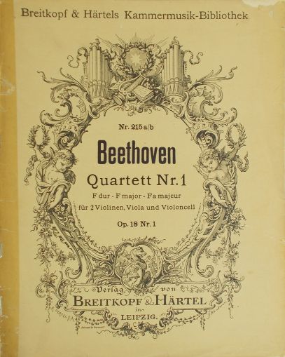 Бетховен - Квартет оп.18 nr.1 за две цигулки,виола и виолончело