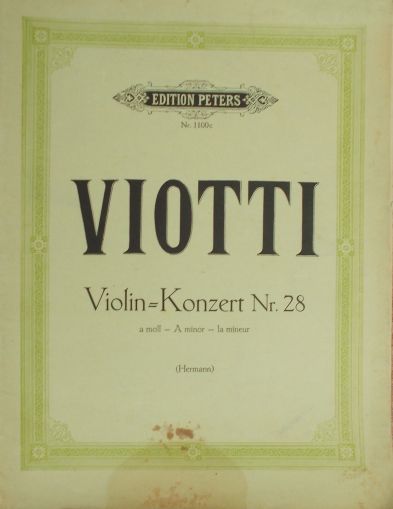 Viotti - Conert  for Violin  Nr.28 a-moll