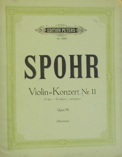Spohr-Violinkonzert Nr.11 G-dur  op.70