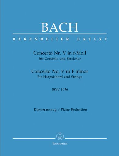 Бах - Концерт №5 фа минор BWV1056-клавирно извлечение