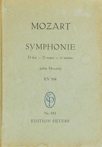 Mozart -Simfonie D-dur KV 504