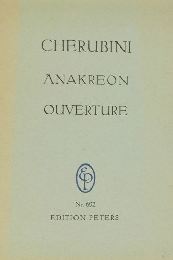 Cherubini-Anakreon ouverture