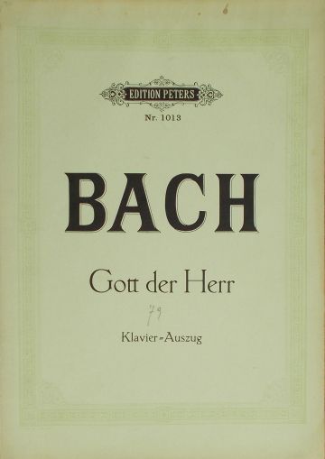 Bach - Gott der Herr cantate klavierauszug