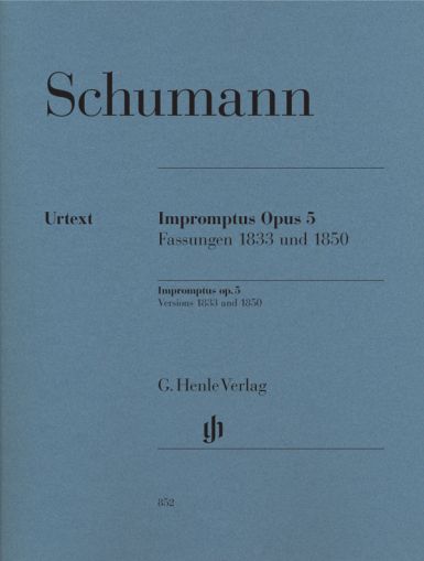 Schumann Impromptus op. 5, Versions 1833 and 1850