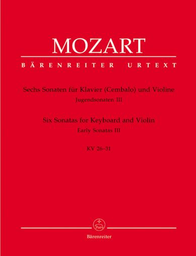 Моцарт -Сонати за пиано и  цигулка   KV  26-31