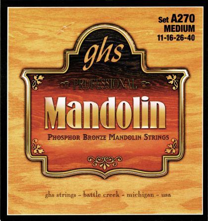 GHS A270 Strings for Mandolin PH.Bronze - size 0.11 - 0.40