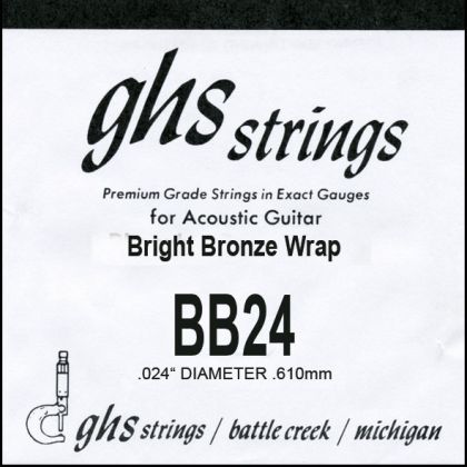 GHS BB24 string bright bronze  for acoustic guitar 0.24