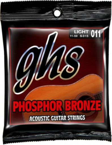 GHS S315 Phosphor Bronze acoustic guitar strings  011-050