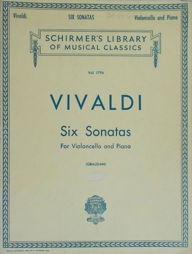 Vivaldi Six cello sonatas 