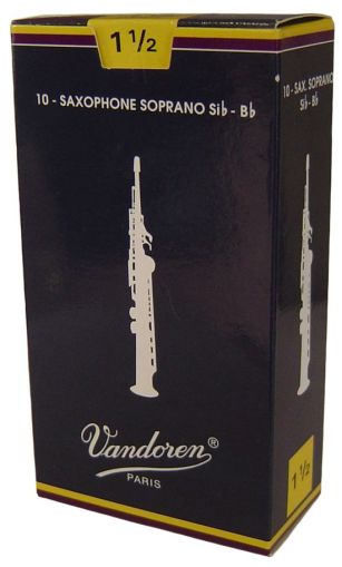 Vandoren платъци за Sopran saxophon размер 1 1/2 - кутия