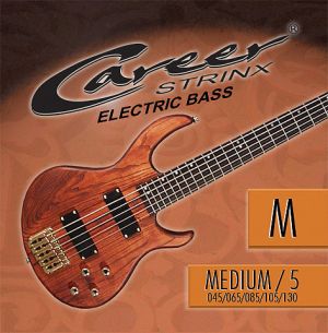 Career струни за 5-струнна бас китара Nickel Plated - размер: 045-130