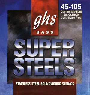 GHS CM5000 Super steel strings for 4-string Bass guitar - 045 - 105