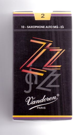 Vandoren Jazz Alt sax reeds size 2 - box. 10 reeds in box