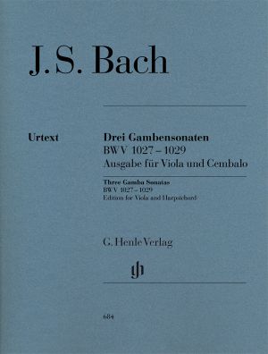 Bach - Three Sonatas for viola and harpsichord BWV 1027 - 1029