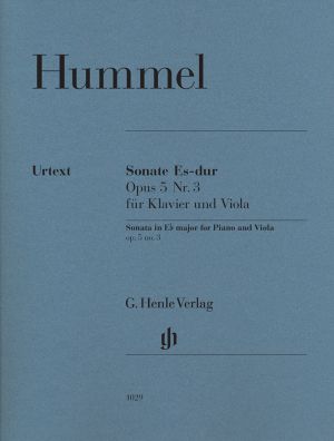 Hummel - Соната за виола и пиано №3 оп.5 в ми бемол мажор