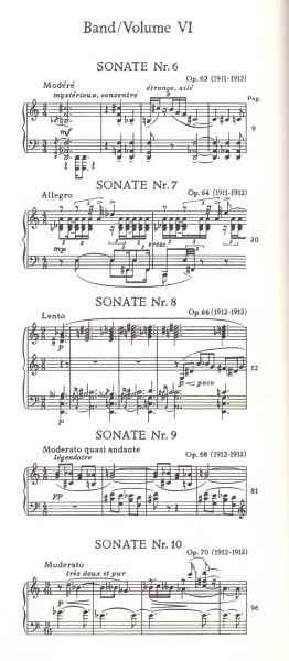 Scriabin -  Piano sonatas Nr.6 - 10