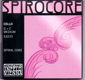 Thomastik Spirocore Spiral core Tungsten wound  strings for Cello - G+C
