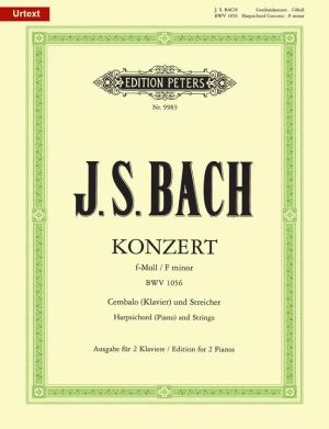 Bach - Concerto in F minor for harpsichord BWV1056