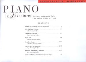 Piano Adventures Primer Level - Christmas Book 