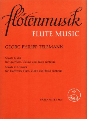 Telemann - Sonata D dur for transverse flute,violin and basso continuo