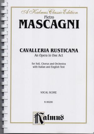 Mascagni - Cavaleria Rusticana - vocal score