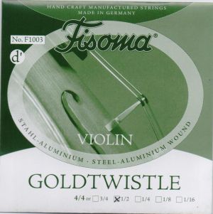 Fisoma Goldtwistle string D for Violin size 1/2