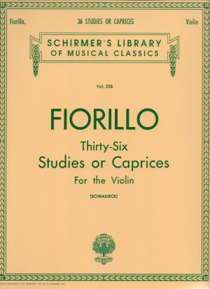 Фиорило - 36 Етюда за цигулка 