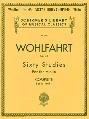 Wohlfart - Sixty  Studies for violin  op.45 