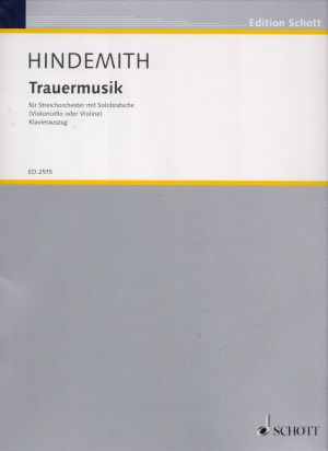 Хиндемит - Траурна музика за струнен оркестър и соло виола(чело или цигулка) 