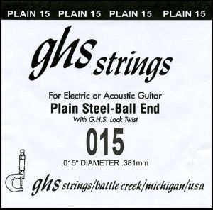 GHS string for acoustic/electric guitar - 0.15"
