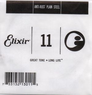 Elixir Single String for Acoustic/Electric guitar with Original Nanoweb ultra thin coating 011