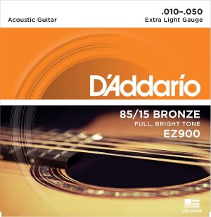 D'addario strings for acoustic guitar EZ900