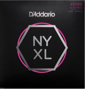 Daddario NYXL 45100 струни за бас китара nickel round wound 045 - 100