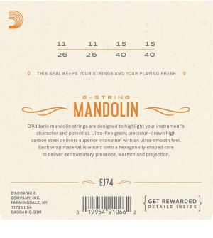 Daddario струни за мандолина EJ74