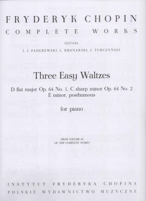 Chopin - Three easy waltzes op. 64 for piano
