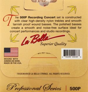 La Bella 500P  Professional Recording strings
