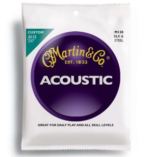 Martin M130  струни за акустична китара Silk &Steel 011.5-047