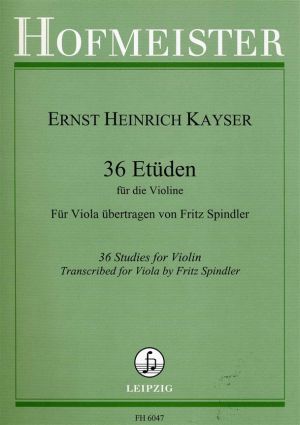 Кайзер -  36 етюда за виола 