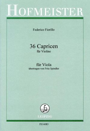 Federigo Fiorillo  - 36 Capricen for viola