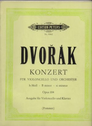 Dvorak - Concertо op.104 for Violoncello and piano in B minor