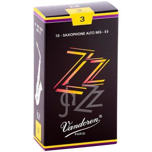 Vandoren Jazz Alt sax reeds size 3 - box. 10 reeds in box