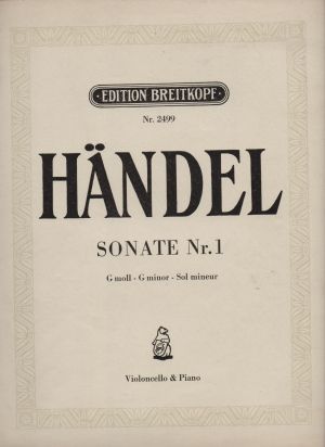 Handel - Sonata No. 1 in G minor for violoncello and piano