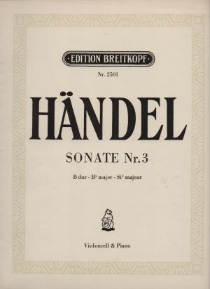 Handel - Sonata No. 3 in B dur for violoncello and piano