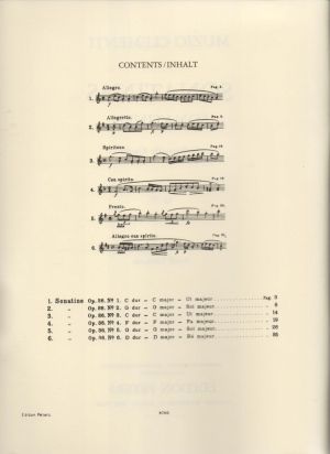 Клементи - Сонатини оп.36 за пиано