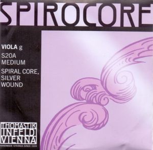 Thomastik Spirocore spiral core silver wound single string for viola - G