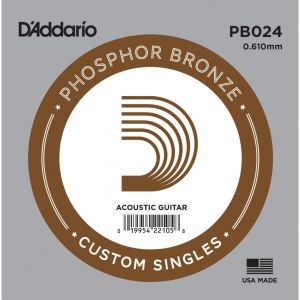 D'addario 024 Ph. Bronze Single String for Acoustic guitar