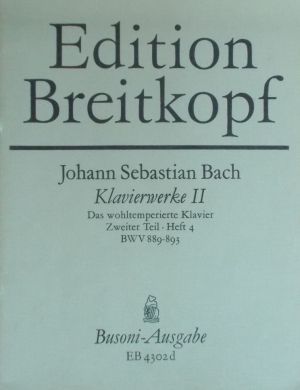Bach - Das wohltemperierte Klavier heft 4
